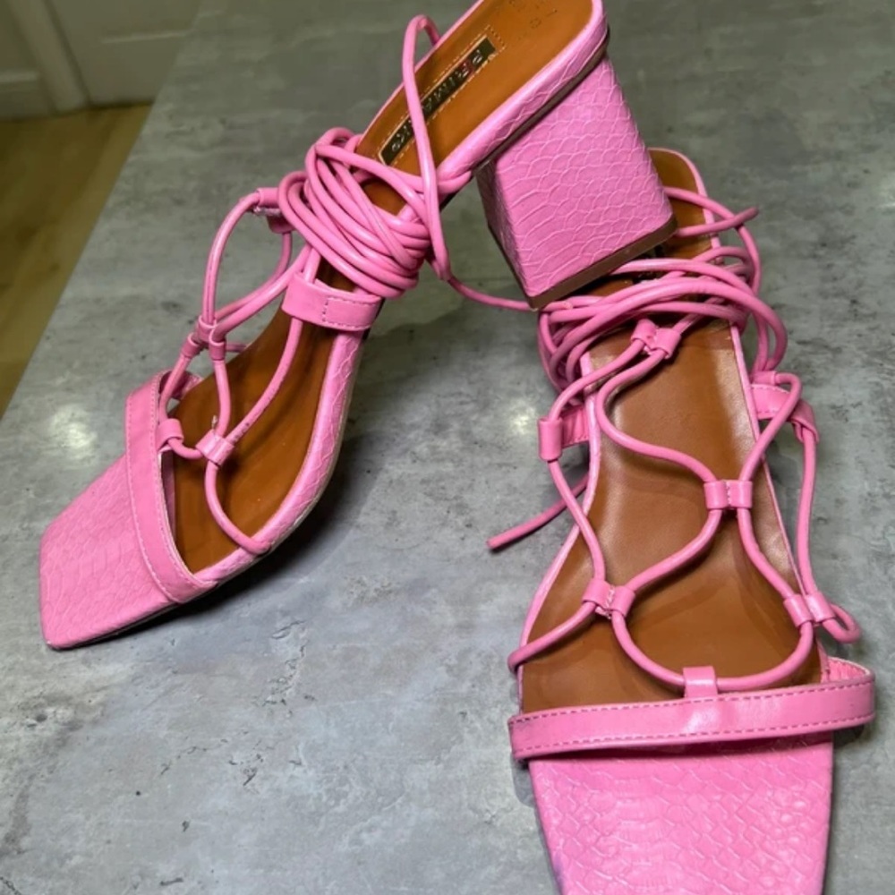 Primark Vibrant Pink Strappy Sandals